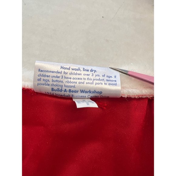 Build A Bear Workshop Outfit Santa Claus Velour Christmas Teddy Dress Up Clothes - Picture 10 of 10